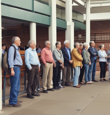 Workshop attendees engaged in a lively discussion around a conference table.