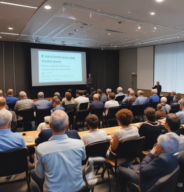 A candid moment of networking and exchanging ideas during a workshop break.