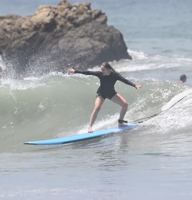 estudiante de surf en puerto escondido 
