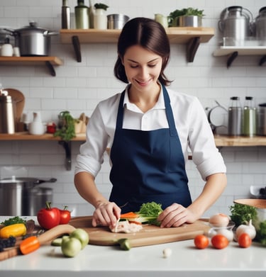 Neatly arranged jars of curry masala and other blends on a kitchen shelf, glowing softly in natural light.