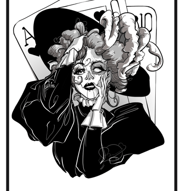 Portrait d'un de mes personnage de Jeu de Rôle que j'ai interprété dans l'univers de Deadlands.