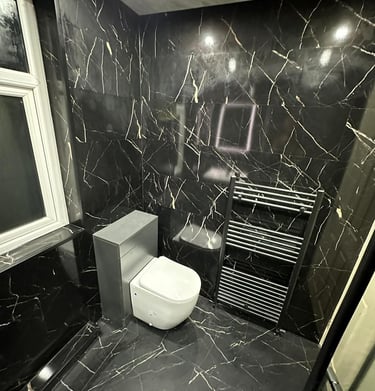 Bathroom renovation and construction work by Eagle Nottingham Construction Ltd