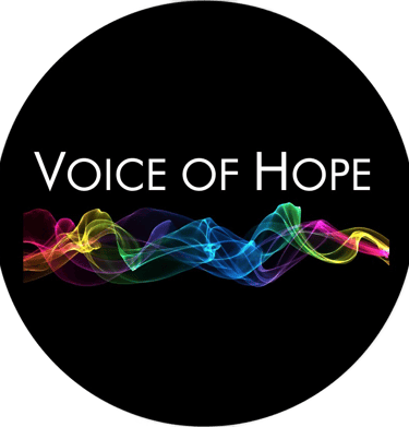 a black and white photo of a microphone and a black background with the words voice