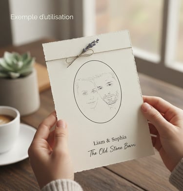 exemple utilisation de portrait pour faire part