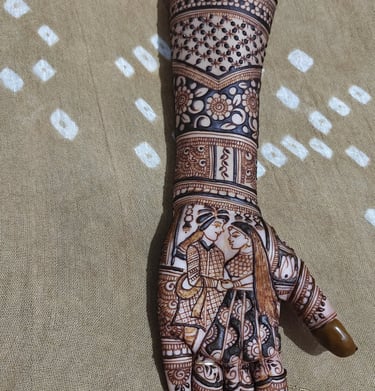 Beautiful bridal mehndi