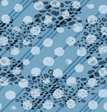 “Monochrome abstract pattern with circular and linear elements — refined and modern.”