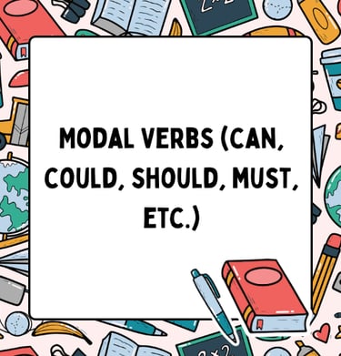 Modal verbs worksheets and exercises