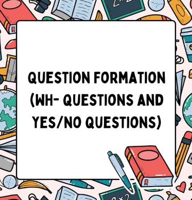 Question formation wh questions and yes/no questions worksheets and exercises