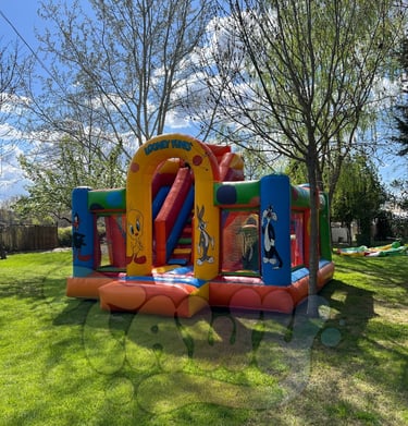 Castillo hinchable para alquiler en Madrid y Toledo