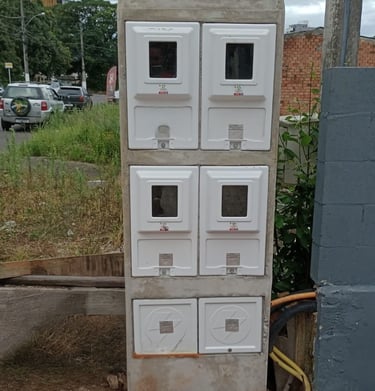 poste 4 relógio, ligação agrupada