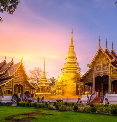 a golden temple in thailand