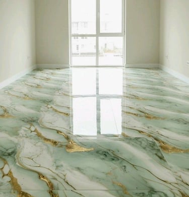 100% waterproof epoxy grouting and seamless zero-joint tiles finish by TrustedFix in Umroli.
