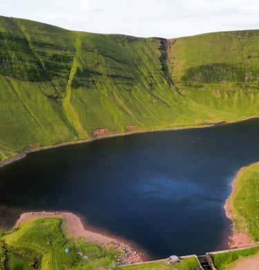 Talybont Reservoir water landscapes 