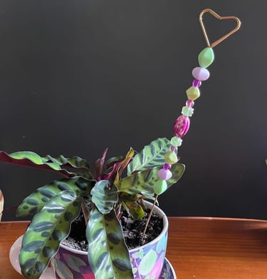 message stick for pot plant display