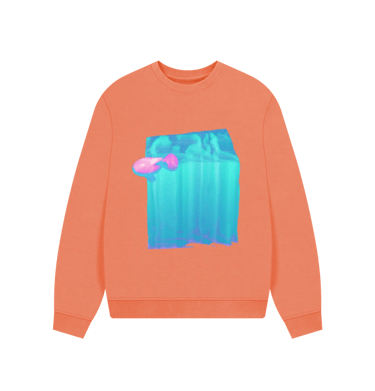 fish out of the Ocean ~ Oversized Jumper / Relaxed Fit Sweatshirt