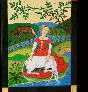Dama y el Unicornio. 41 x 30 cm. 700 euros
