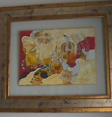 Pájaro azul. 68 x 57 cm. 900 euros