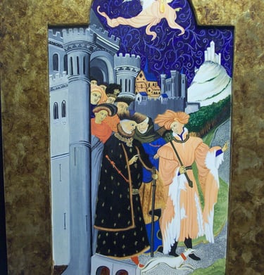 Viaje del Duque. 78 x 55 cm. 1700 euros