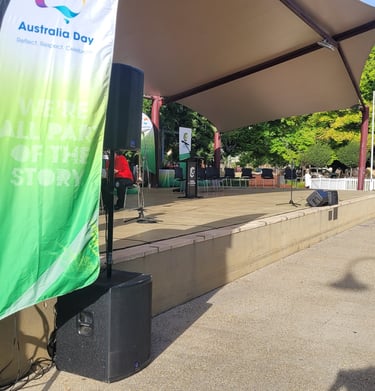 P.A System for Australia Day