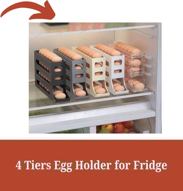 a refrigerator with eggs in it and a picture of eggshells in the fridge