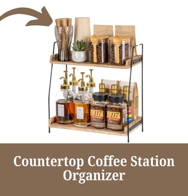 Countertop Coffe Station Organizer
