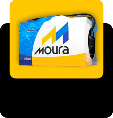 Bateria Moura original à venda na Reginaldo Baterias em Maringá - PR