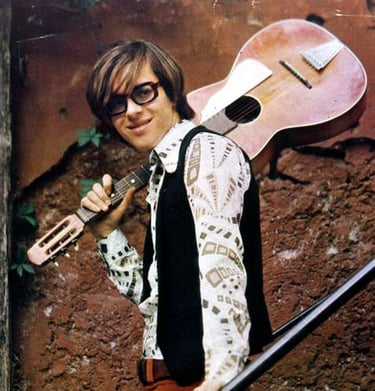 Claudio Baglioni ritratto alla fine degli anni ’60