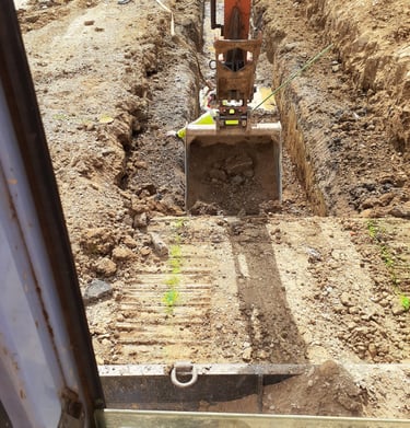 digging a widespread footing