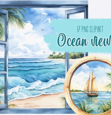 Commercial use summer vacation PNG clipart How to use PNG clipart ideas