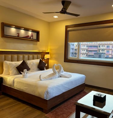 Interior bedroom idea with soft and cosy color