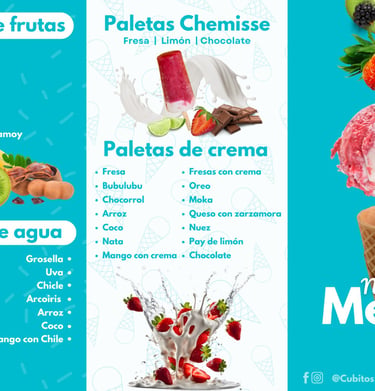 Menú paletas - Cubitos