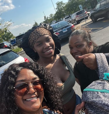 Family in need receiving resources