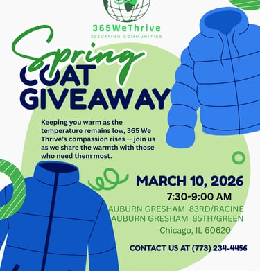 365 We Thrive's Coat Giveaway Auburn Gresham