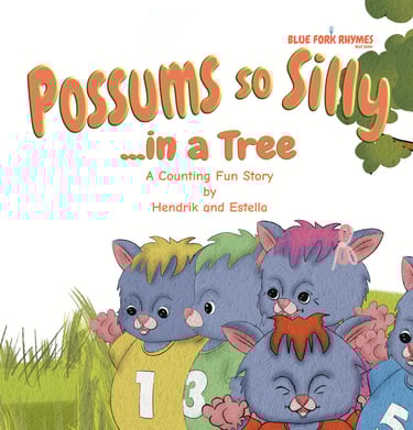 cover possums so silly in a tree counting opossums 1 to 5