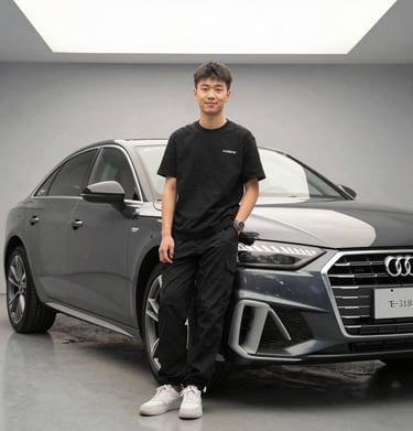 A diverse group of smiling clients celebrating their new car keys.