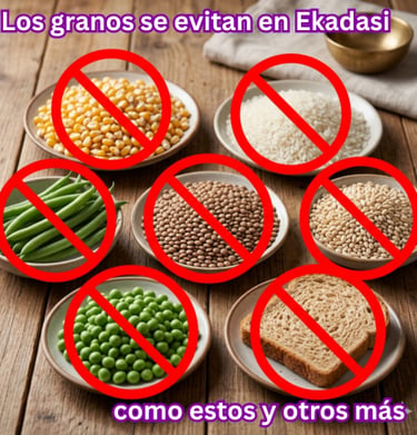 Ekadasi. Ayuno de granos de los Hare Krishna