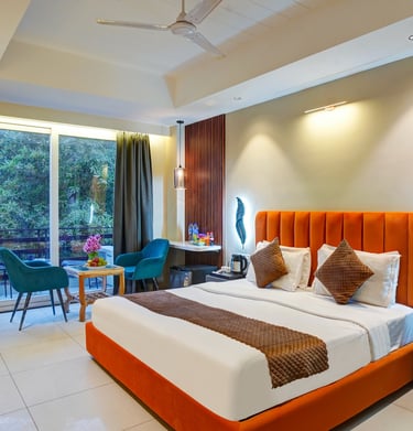 Neatly maintained hotel room near Huda City Centre Metro