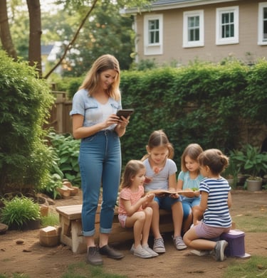 Close-up of hands scrolling through a diverse ebook collection on a smartphone.