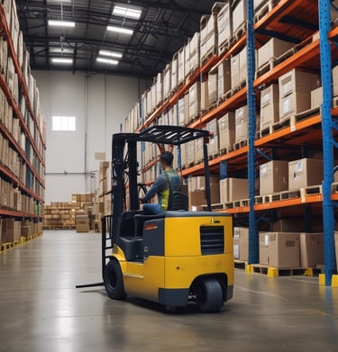 A team of logistics coordinators working together in a futuristic control room with digital displays.