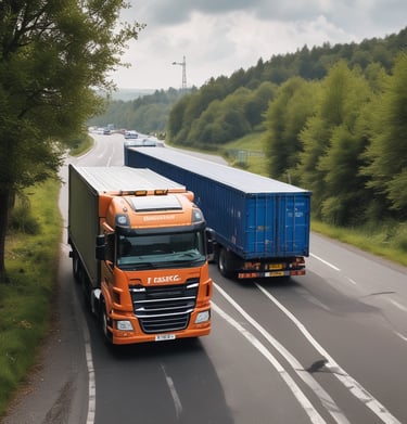 A full trailer load being carefully loaded with cargo under bright warehouse lights.