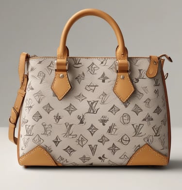 A pair of elegant designer shoes displayed on a polished wooden floor with natural sunlight.