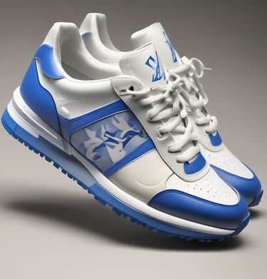 A stylish handbag with gold accents sitting on a marble countertop beside a vase of fresh flowers.