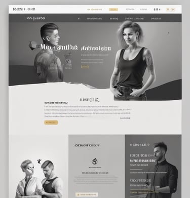 A responsive web design for mobile devices.