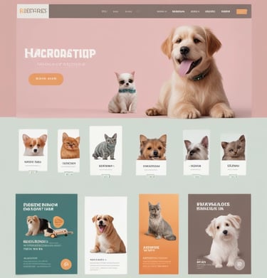 A responsive web design for mobile devices.
