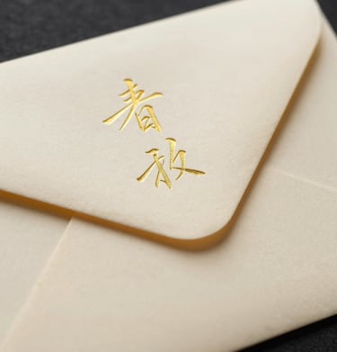 Close-up of elegant gold calligraphy on a cream envelope, symbolizing a high school graduation invitation. North American / US.