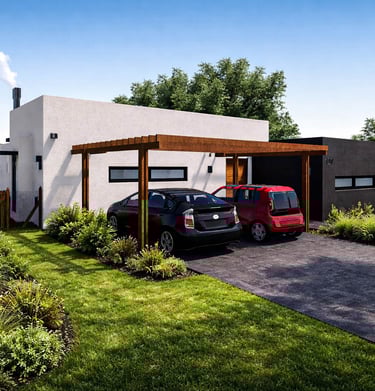 Masterplan de desarrollo residencial con lotes y casas