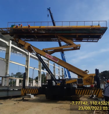 Mobile Crane Atap Baja Ringan