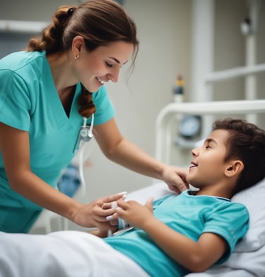 A licensed clinical professional smiling while reviewing patient files in a bright medical office.