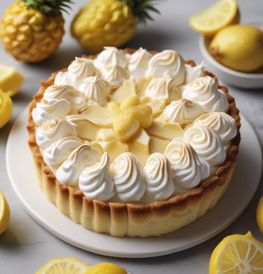 Artfully crafted patisserie featuring a trompe l'oeil cake that looks like a stack of books.