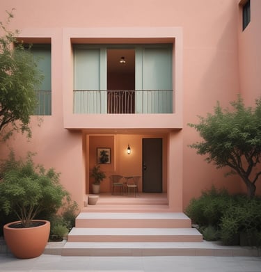 A cozy residential nook with warm textures and smart storage solutions blending form and function.